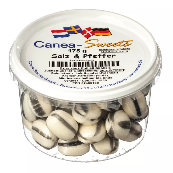Salz & Pfeffer Lakritz Canea-Sweets, 175 g