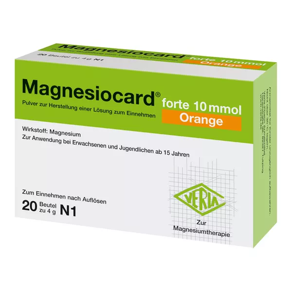 Magnesiocard Forte 10 mmol Orange Plv.z. 20 St