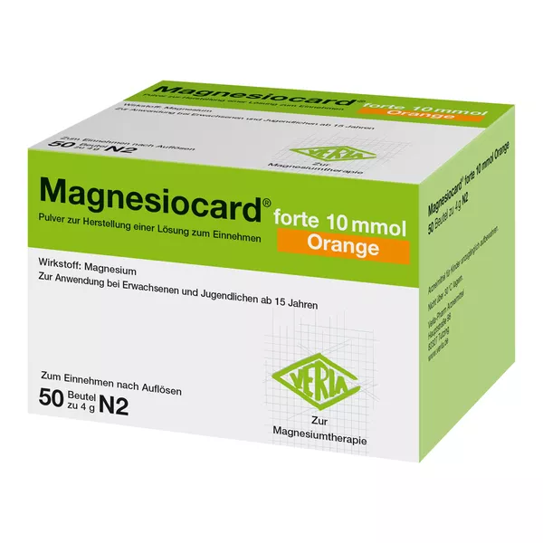 Magnesiocard Forte 10 mmol Orange Plv.z. 50 St