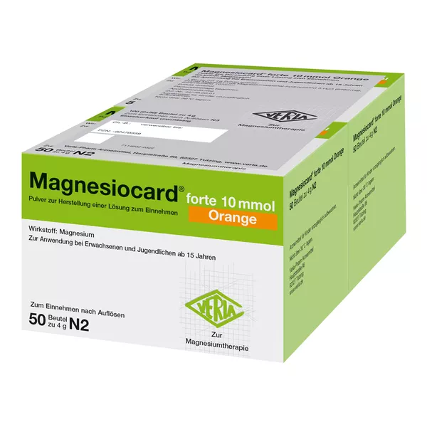 Magnesiocard Forte 10 mmol Orange Plv.z. 100 St