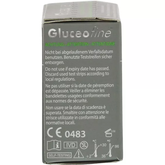 Gluceofine Blutzucker-teststreifen, 50 St.