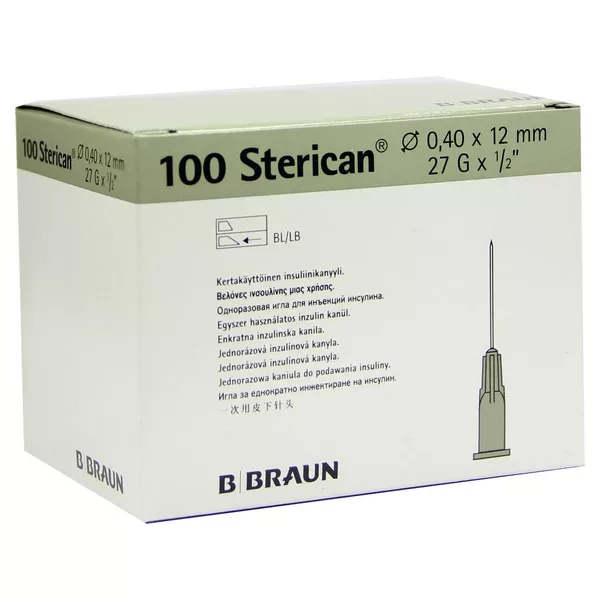 Sterican Ins.einm.kan.27 Gx1/2 0,4x12 mm