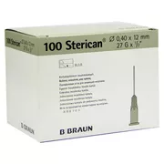 Produktabbildung: Sterican Ins.einm.kan.27 Gx1/2 0,4x12 mm 100 St