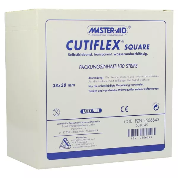 Cutiflex Folien-pflaster Square 38x38 mm 100 St