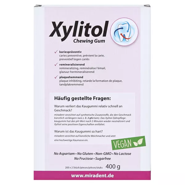 Xylitol Chewing Gum, Schüttverpackung 200 St