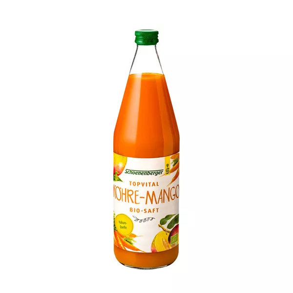 Topvital Kurdrink Möhre-mango Bio Schoen 750 ml