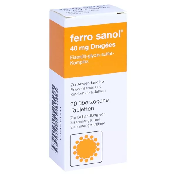 Ferro Sanol Überzogene Tabletten 20 St