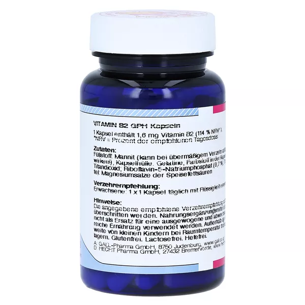 Vitamin B2 GPH 1,6 mg Kapseln 90 St