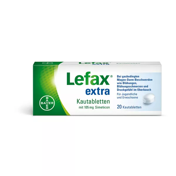 Lefax extra Kautabletten: Hilfe bei Blähungen, 20 St.