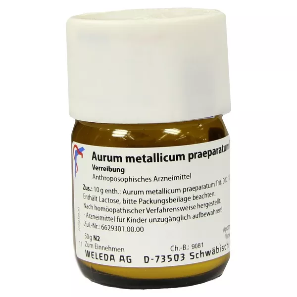 Aurum Metallicum Praeparatum D 12 Tritur 50 g