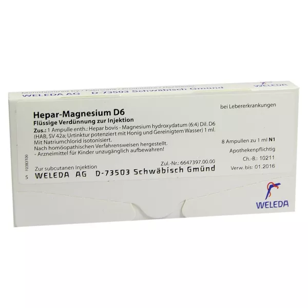 Hepar Magnesium D 6 Ampullen 8X1 ml