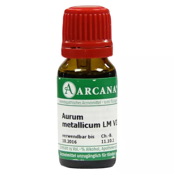 Aurum Metallicum LM 6 Dilution 10 ml