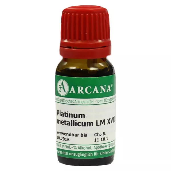 Platinum Metallicum LM 18 Dilution 10 ml