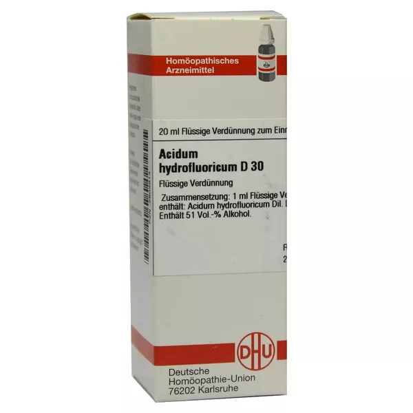 Acidum Hydrofluoricum D 30 Dilution 20 ml