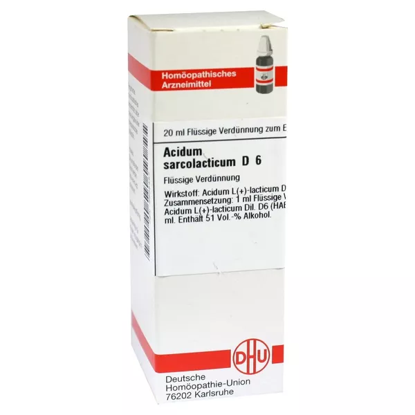 Acidum Sarcolacticum D 6 Dilution 20 ml