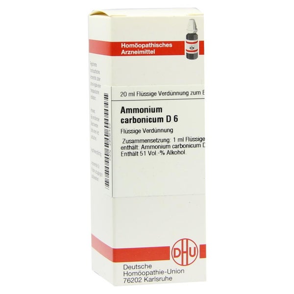 Ammonium Carbonicum D 6 Dilution 20 ml
