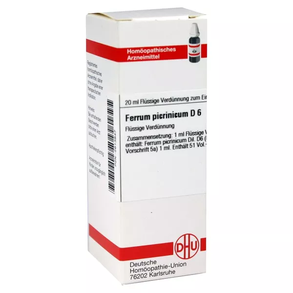 Ferrum Picrinicum D 6 Dilution 20 ml