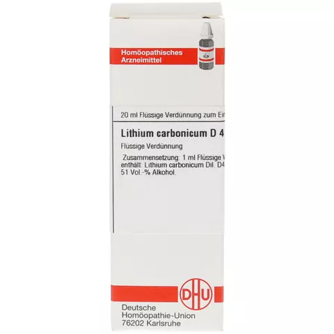 Lithium Carbonicum D 4 Dilution 20 ml
