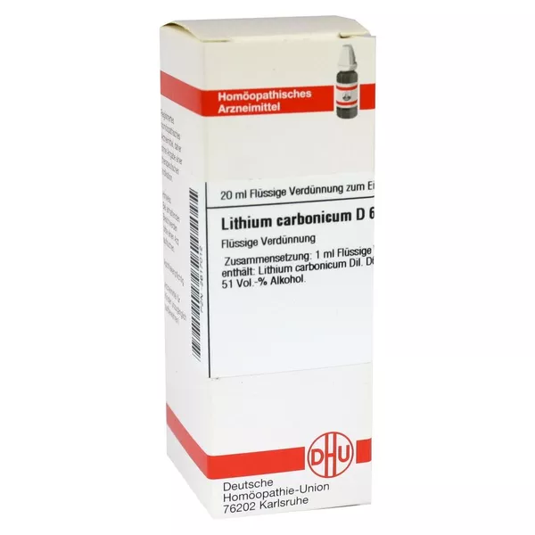 Lithium Carbonicum D 6 Dilution 20 ml