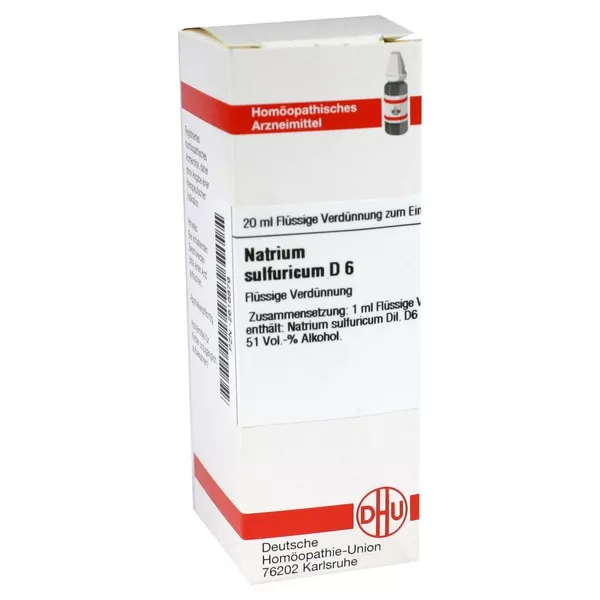 Natrium Sulfuricum D 6 Dilution 20 ml