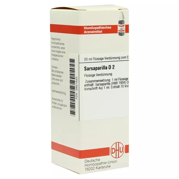 Sarsaparilla D 2 Dilution 20 ml