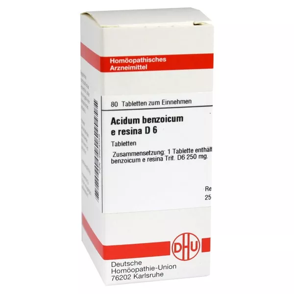 Acidum Benzoicum E Resina D 6 Tabletten 80 St