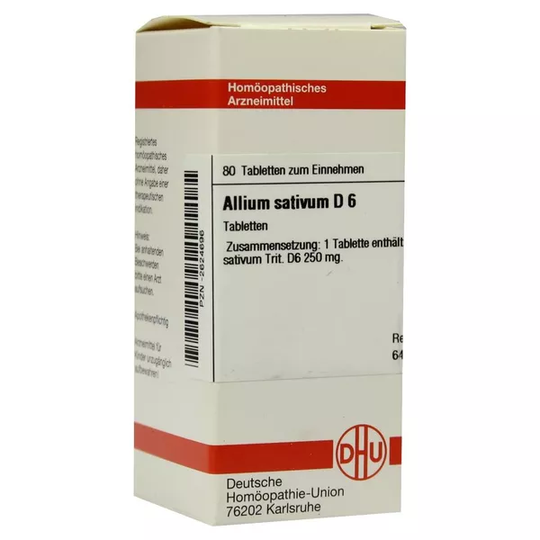 Allium Sativum D 6 Tabletten 80 St