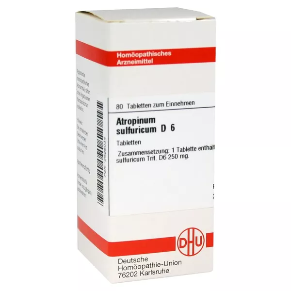 Atropinum Sulfuricum D 6 Tabletten 80 St