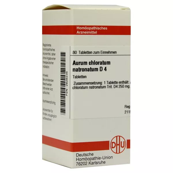 Aurum Chloratum Natronatum D 4 Tabletten 80 St