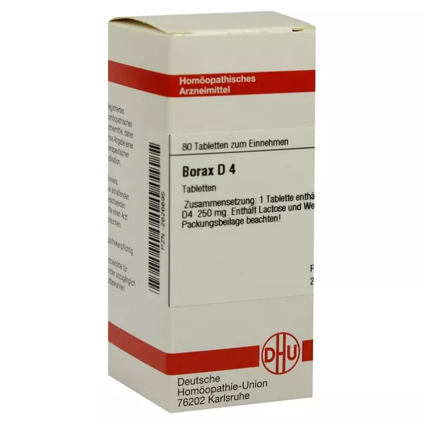 Borax D 4 Tabletten 80 St