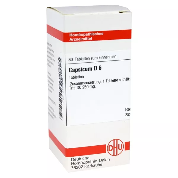 Capsicum D 6 Tabletten 80 St