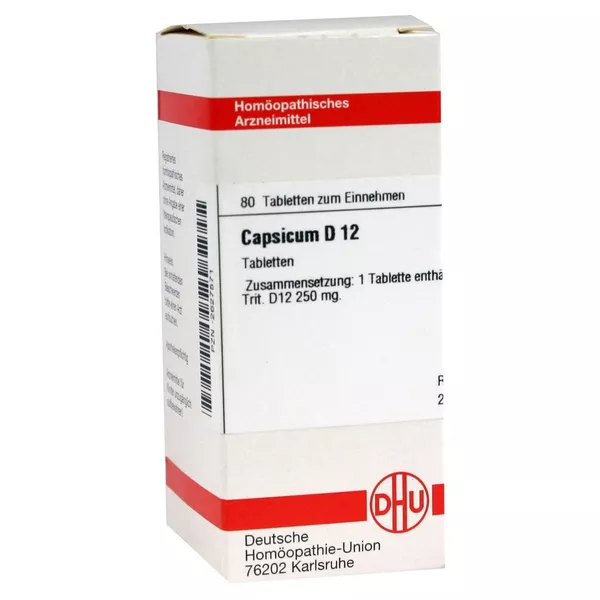 Capsicum D 12 Tabletten 80 St