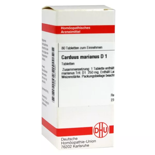 Carduus Marianus D 1 Tabletten 80 St