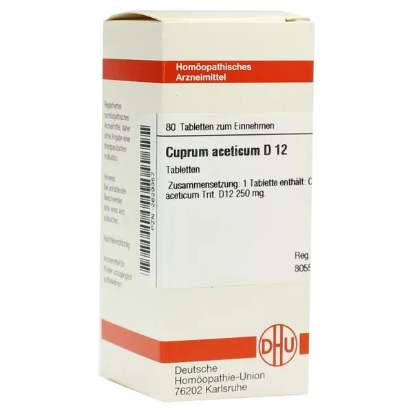 Cuprum Aceticum D 12 Tabletten 80 St