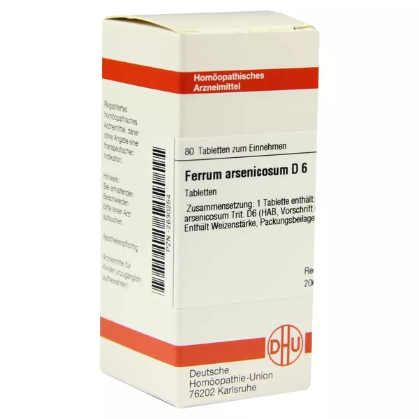 Ferrum Arsenicosum D 6 Tabletten 80 St