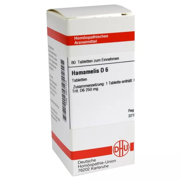 Hamamelis D 6 Tabletten 80 St