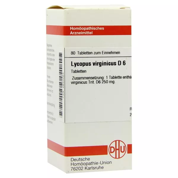 Lycopus Virginicus D 6 Tabletten 80 St