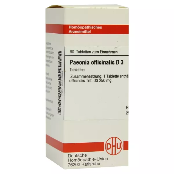 Paeonia Officinalis D 3 Tabletten 80 St