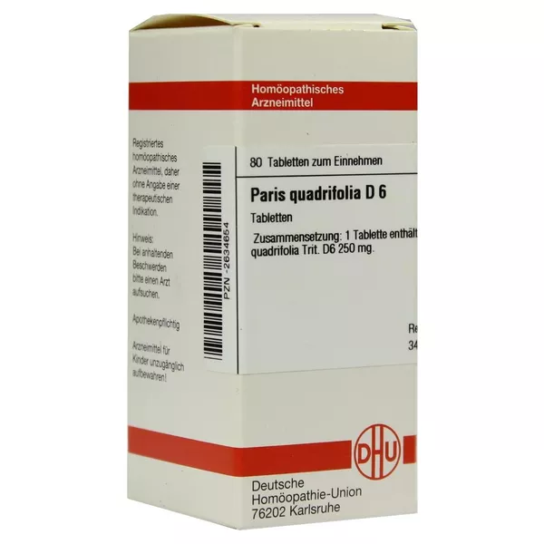 Paris Quadrifolia D 6 Tabletten 80 St