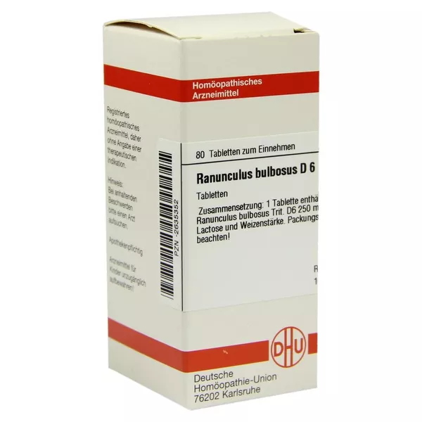 Ranunculus Bulbosus D 6 Tabletten 80 St