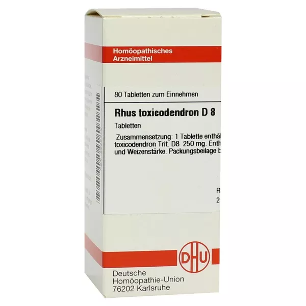 RHUS Toxicodendron D 8 Tabletten 80 St
