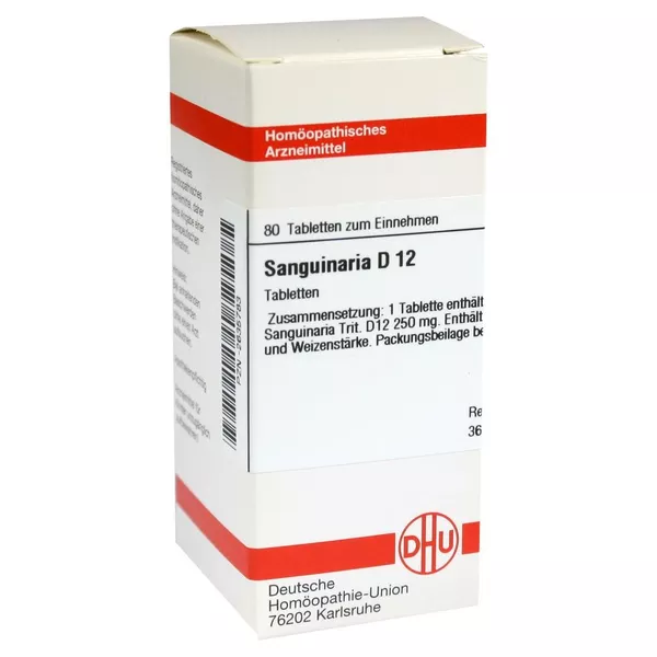 Sanguinaria D 12 Tabletten 80 St