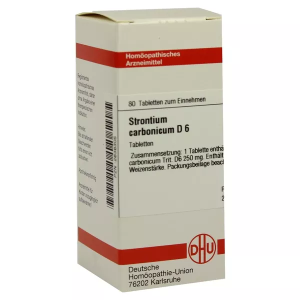 Strontium Carbonicum D 6 Tabletten 80 St