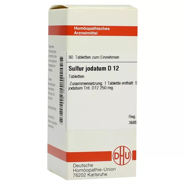 Sulfur Jodatum D 12 Tabletten 80 St