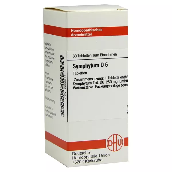 Symphytum D 6 Tabletten 80 St