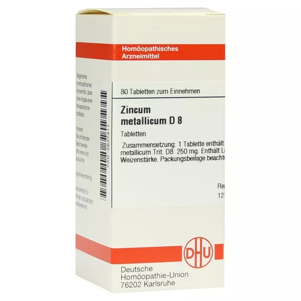 Zincum Metallicum D 8 Tabletten 80 St