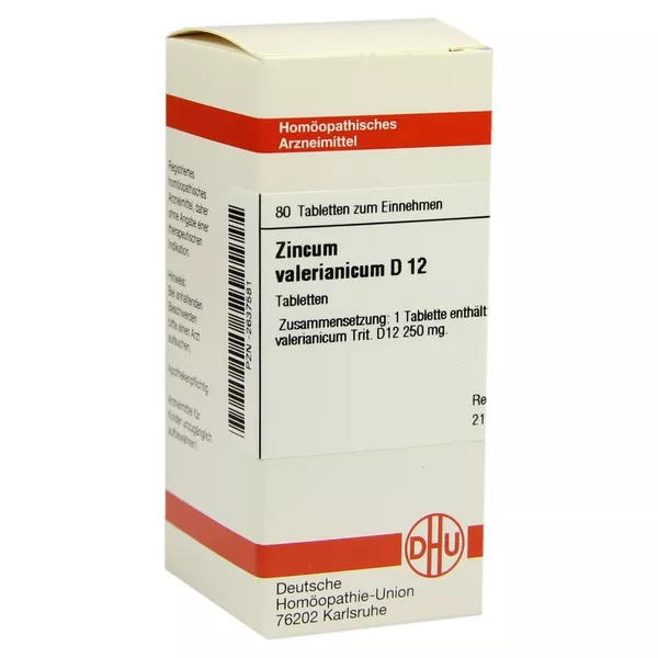 Zincum Valerianicum D 12 Tabletten 80 St