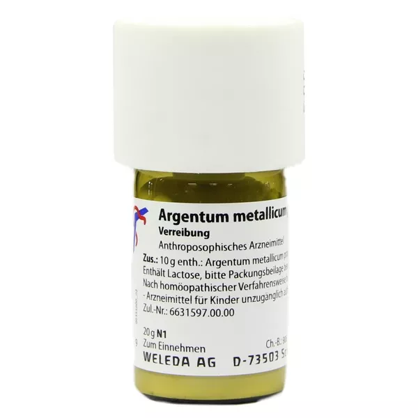 Argentum Metallicum Praeparatum D 20 Tri 20 g