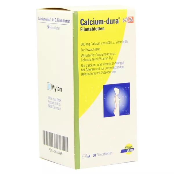 Calcium DURA Vit D3 Filmtabletten 50 St