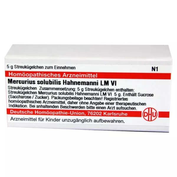 Mercurius Solubilis Hahnemanni LM VI Glo 5 g